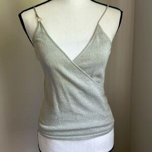 Mango Silver strappy top